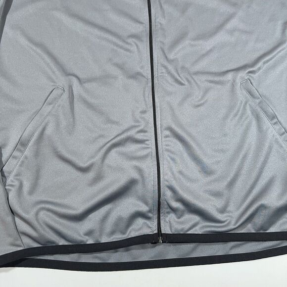 Nike Full Zip Grey Training Track Jacket Performance Fabric Men's Large Tall LT - Picture 3 of 12